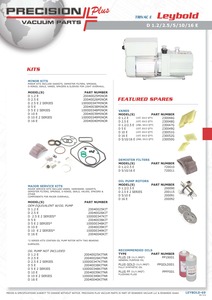 Major Repair Kit with X-Lon Vanes, Alcatel-Adixen, Varian-Agilent, Part# 104616XL