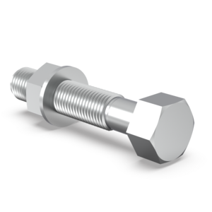 Hex Head Bolt, Nut & Washers - for clear hole CF flanges standard - DN 40 CF (standard - 1/4-28)