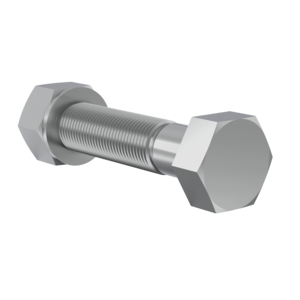 Hex Head Nut Bolt & Washer - for clear hole CF flanges standard - DN 63 CF